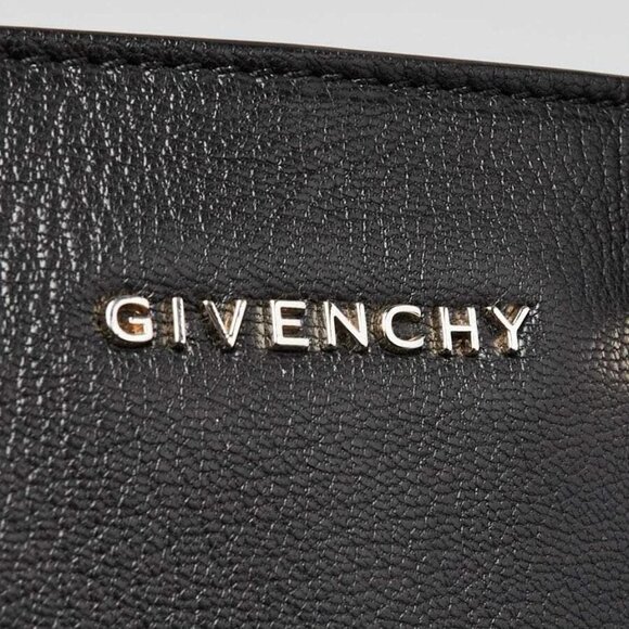 Givenchy Black Lambskin Leather Medium Lucrezia Tote Bag - Picture 11 of 12
